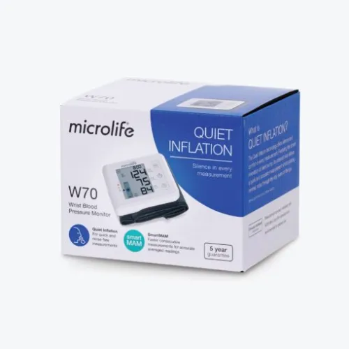 W70 – Máy đo huyết áp cổ tay Microlife